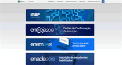 Desktop Screenshot of mediasdoenem.inep.gov.br