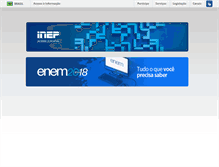 Tablet Screenshot of inscricao.enceja.inep.gov.br