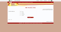 Desktop Screenshot of ideb.inep.gov.br