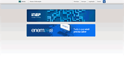 Desktop Screenshot of incricao.enceja.inep.gov.br