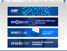 Tablet Screenshot of mail.inep.gov.br